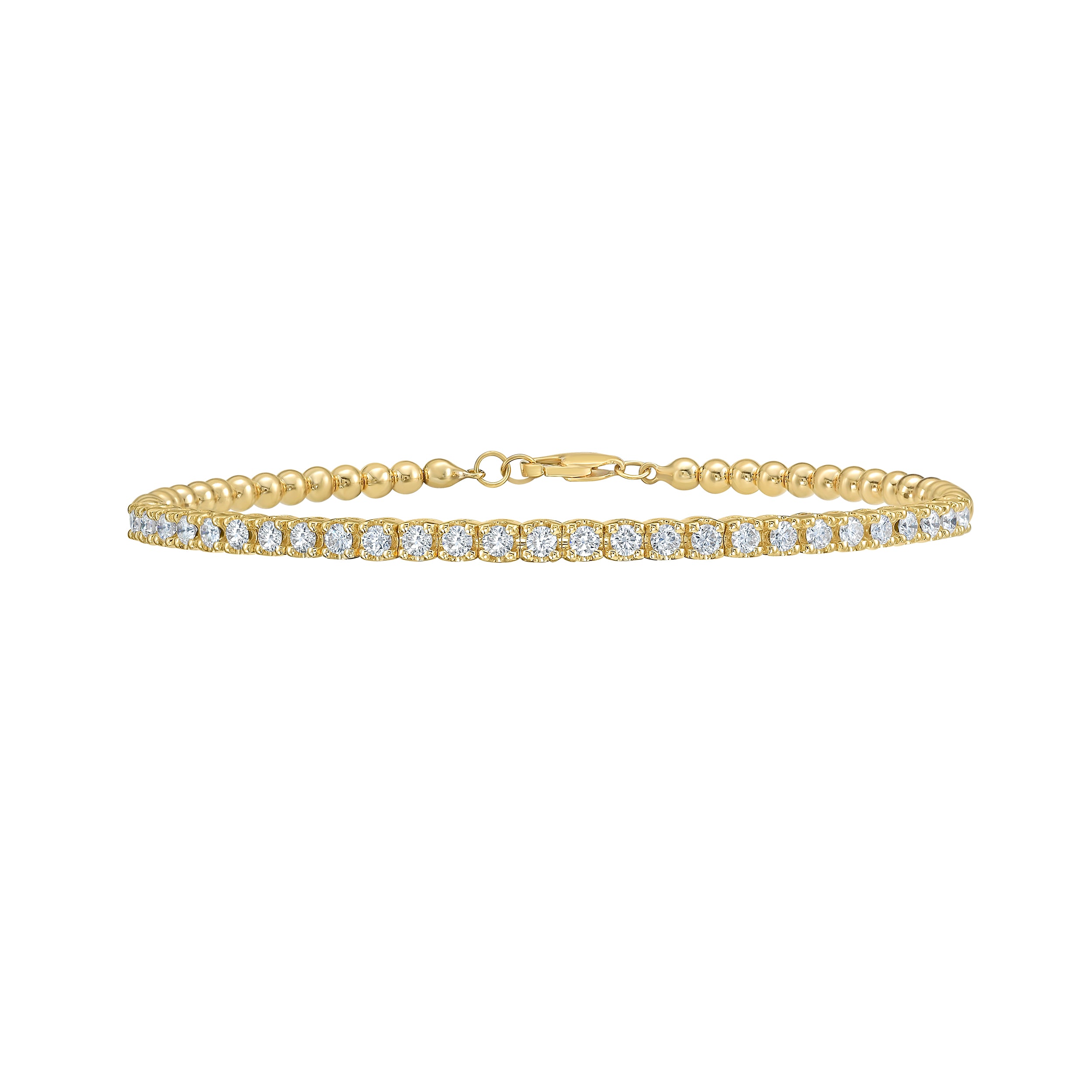 Diamond Beaded Bangle