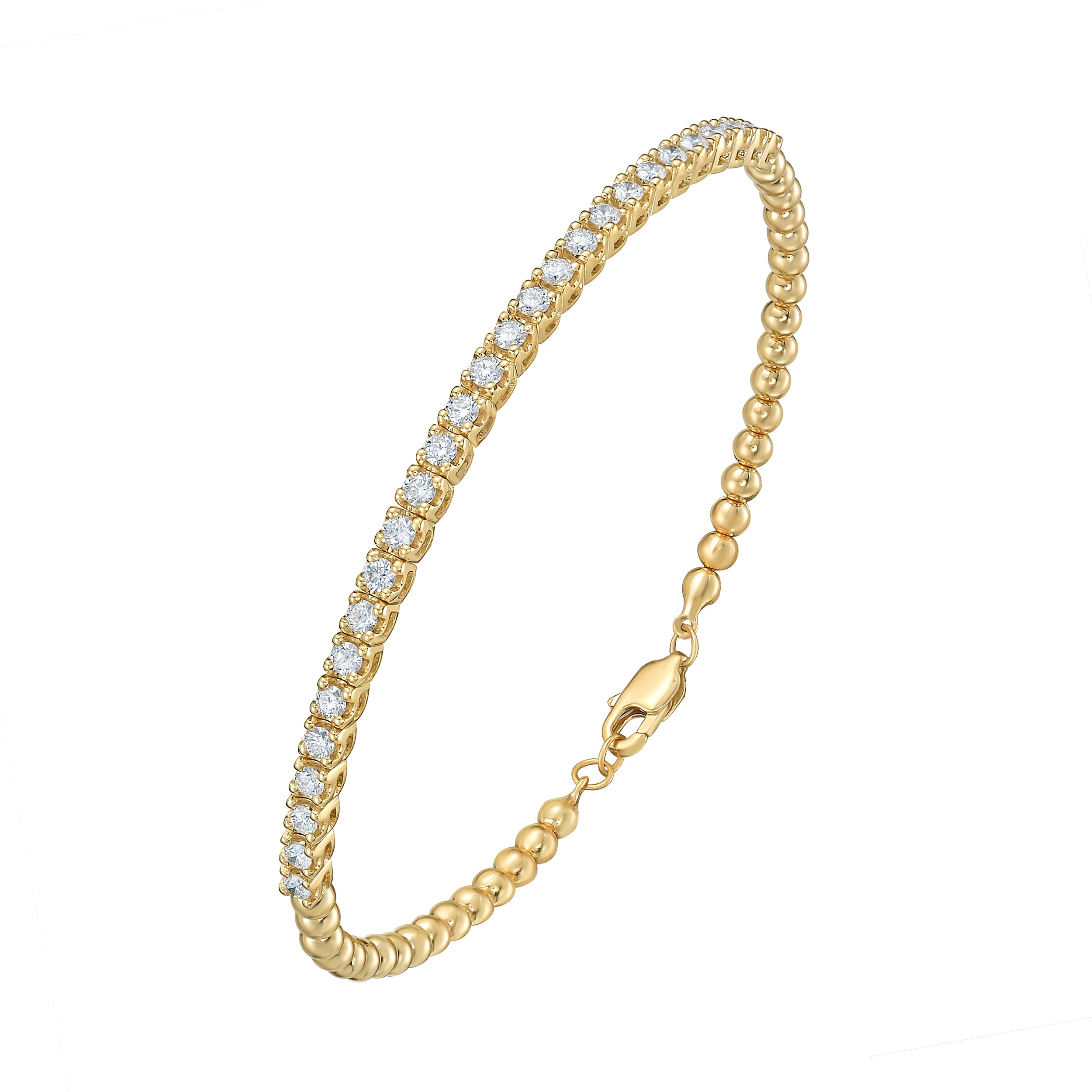 Diamond Beaded Bangle