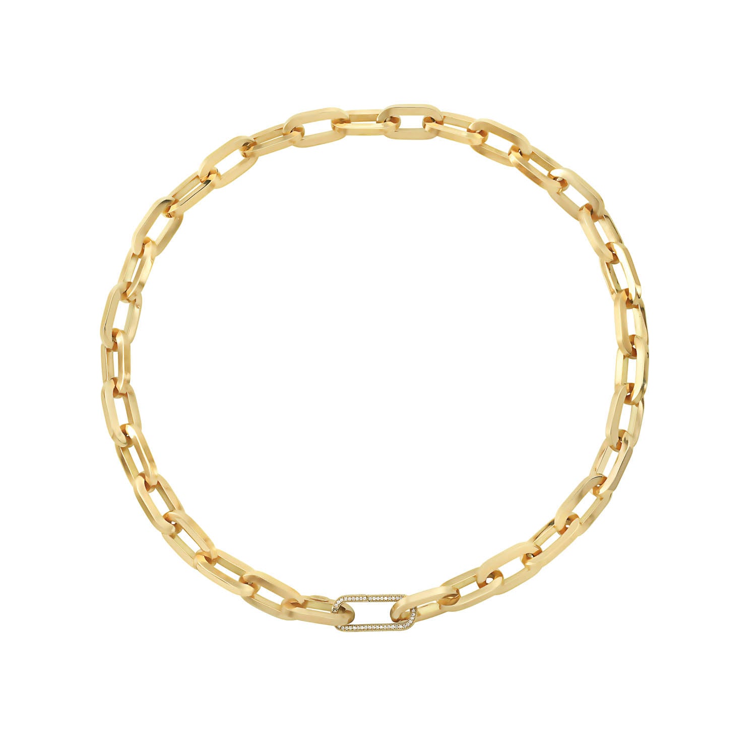 Joy Signature Diamond Clasp Jumbo Link Chain