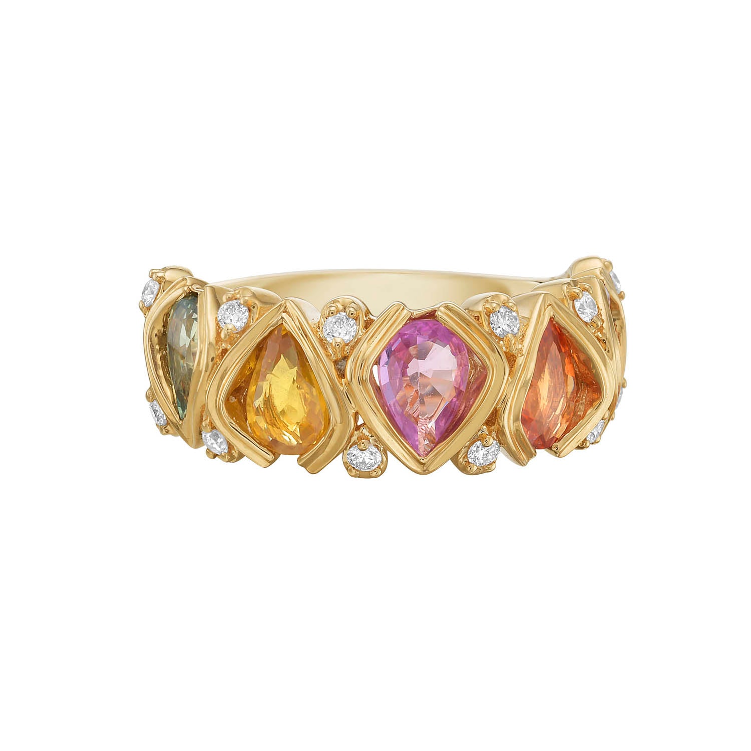 Multi Tourmaline Ring