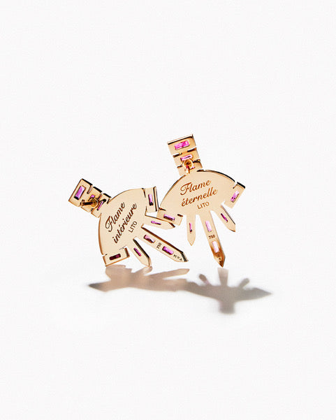 "Les Flammes" Pair of Earrings