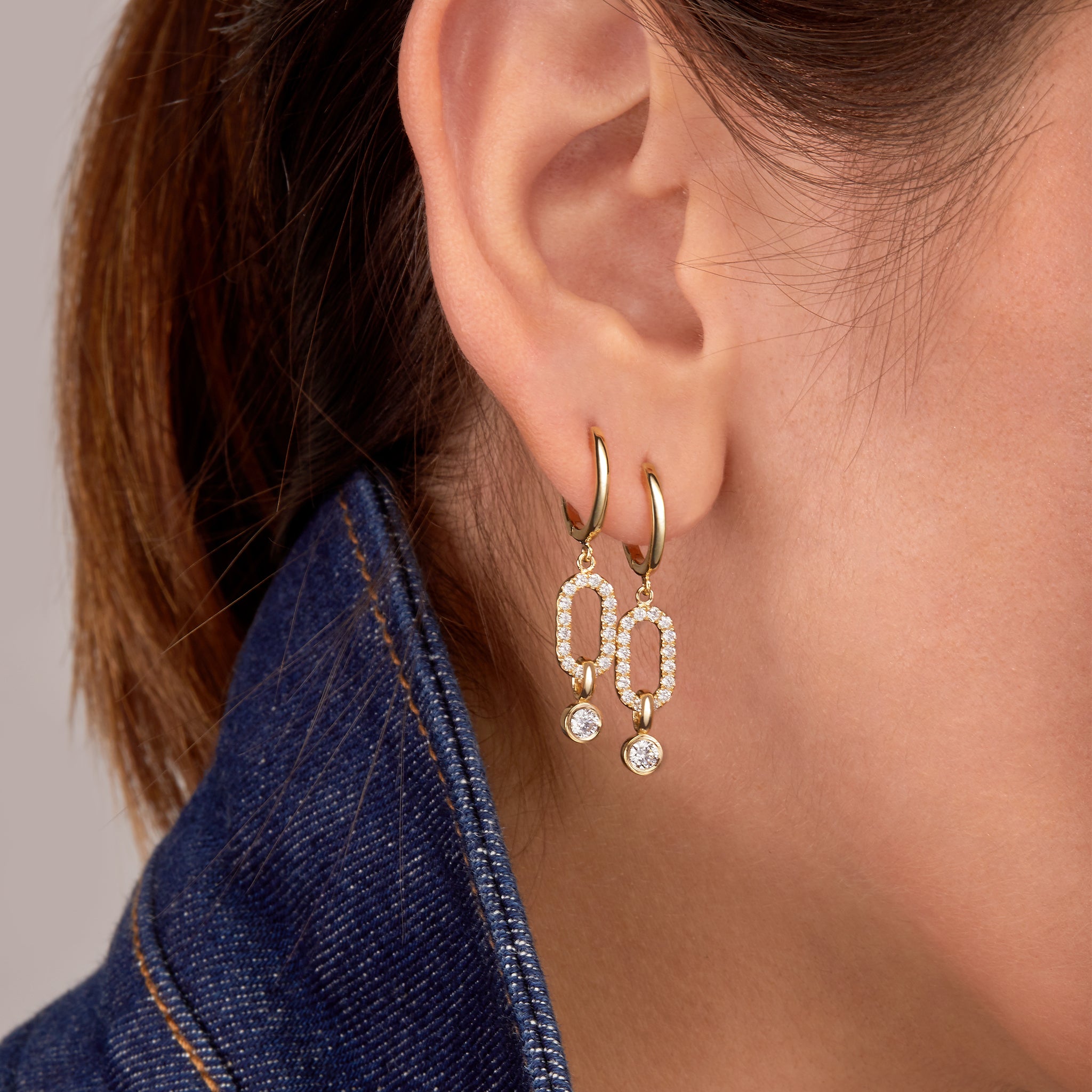 Fulanda Diamond Link Earrings