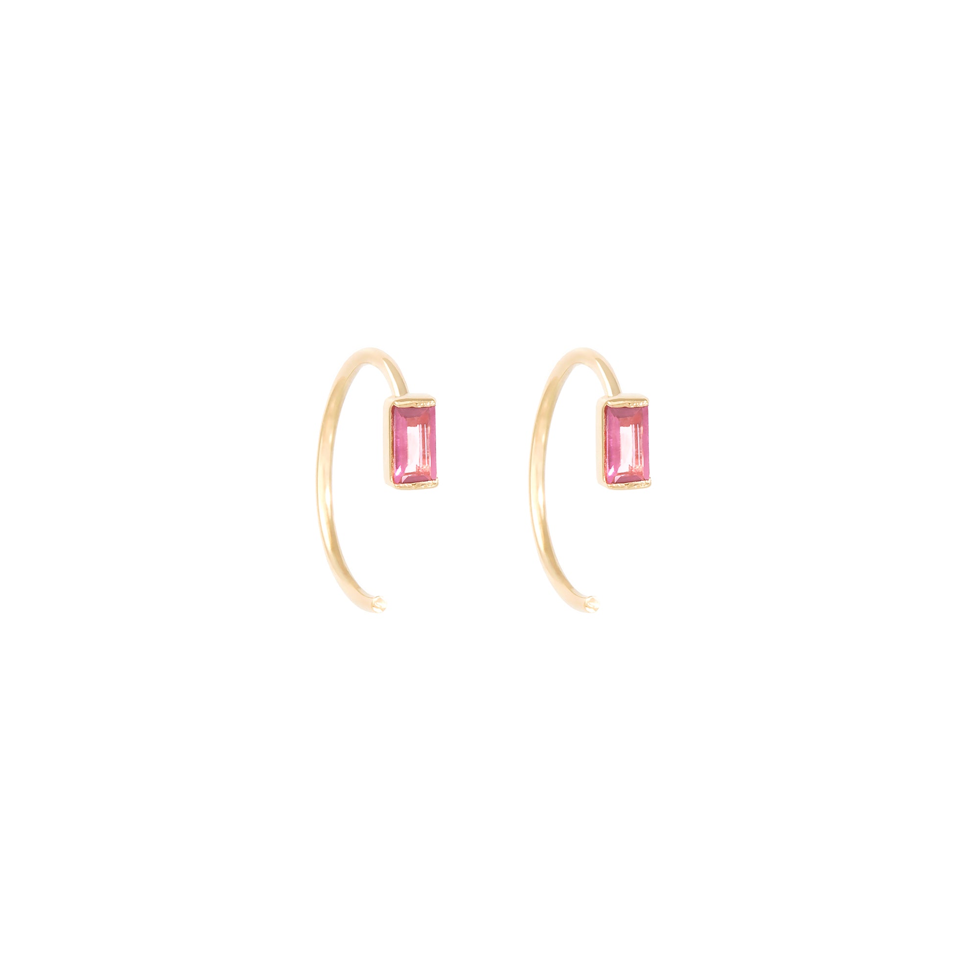 Muse Tourmaline Hook Earrings Eikosi Dyo