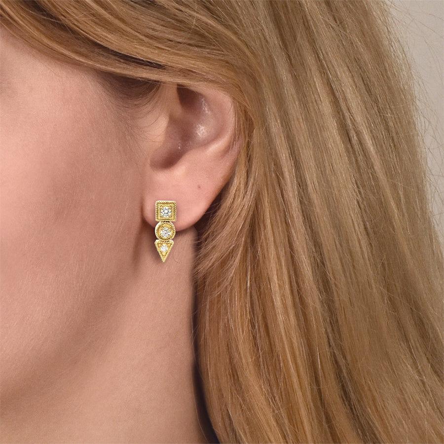 Theodora Drop Diamond Earrings