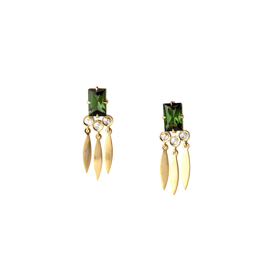 Era tourmaline dream catcher earrings