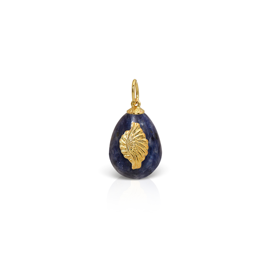 Pegasus Wing Sodalite Easter Egg Pendant