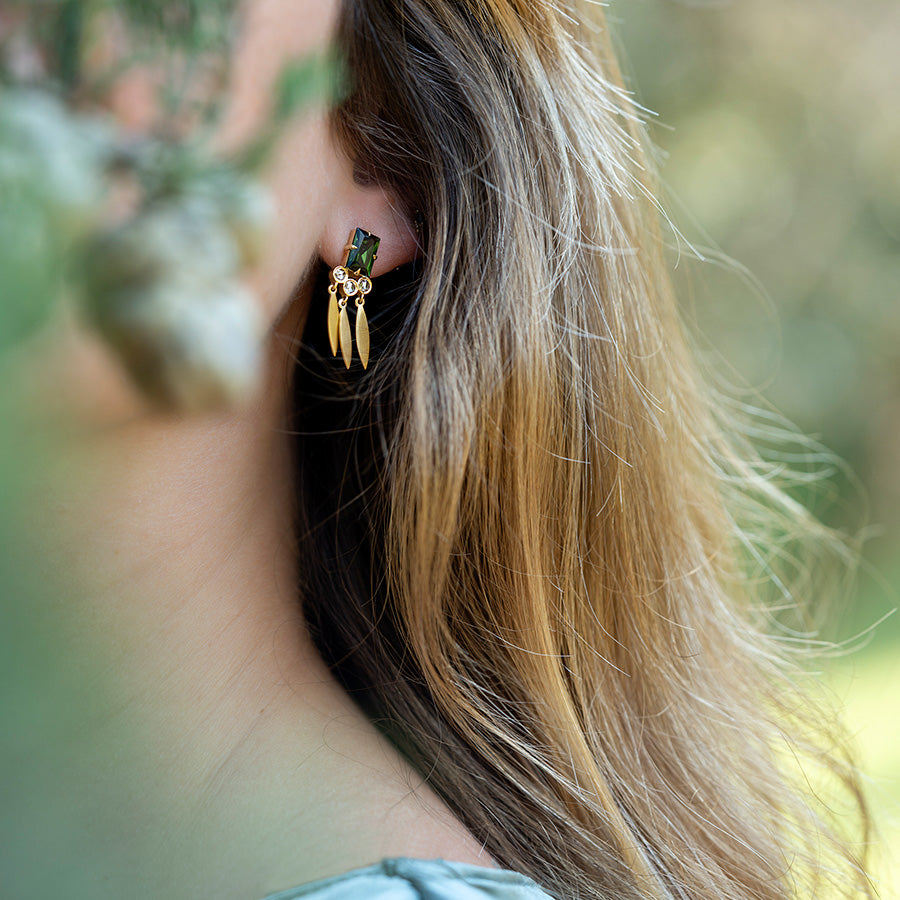 Era Tourmaline Dream Catcher Earrings
