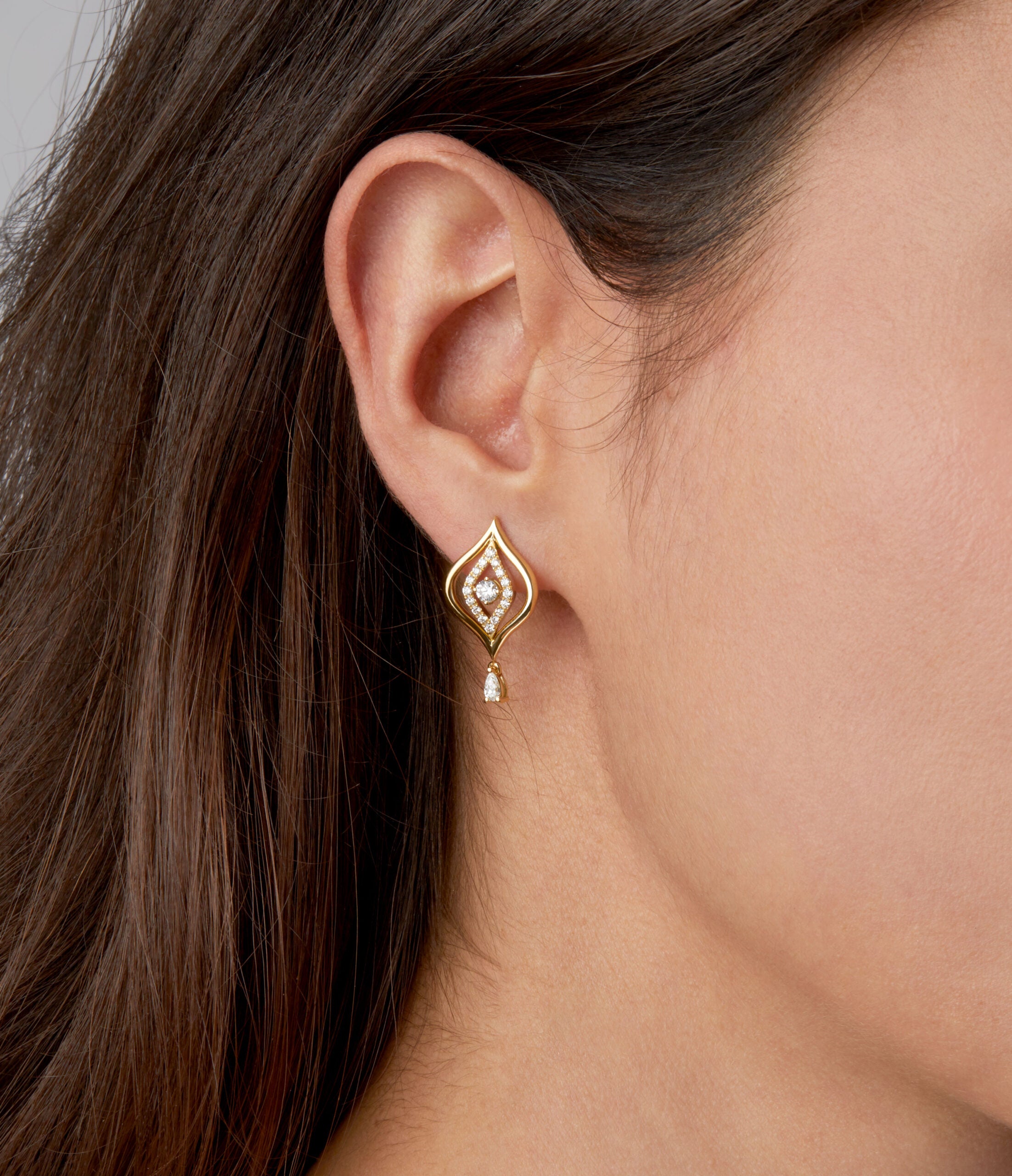 Evil Eye Diamond Earrings