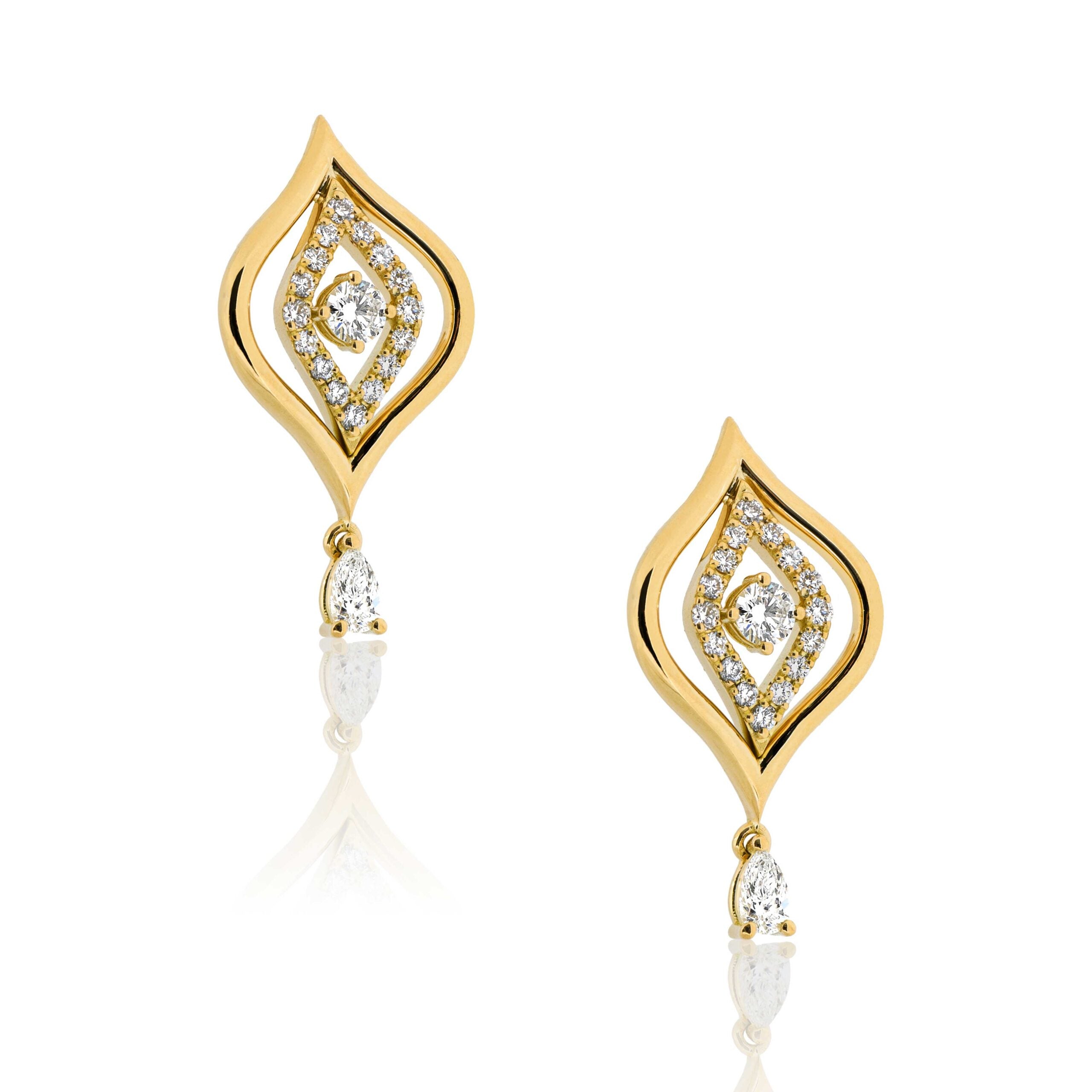 Evil Eye Diamond Earrings