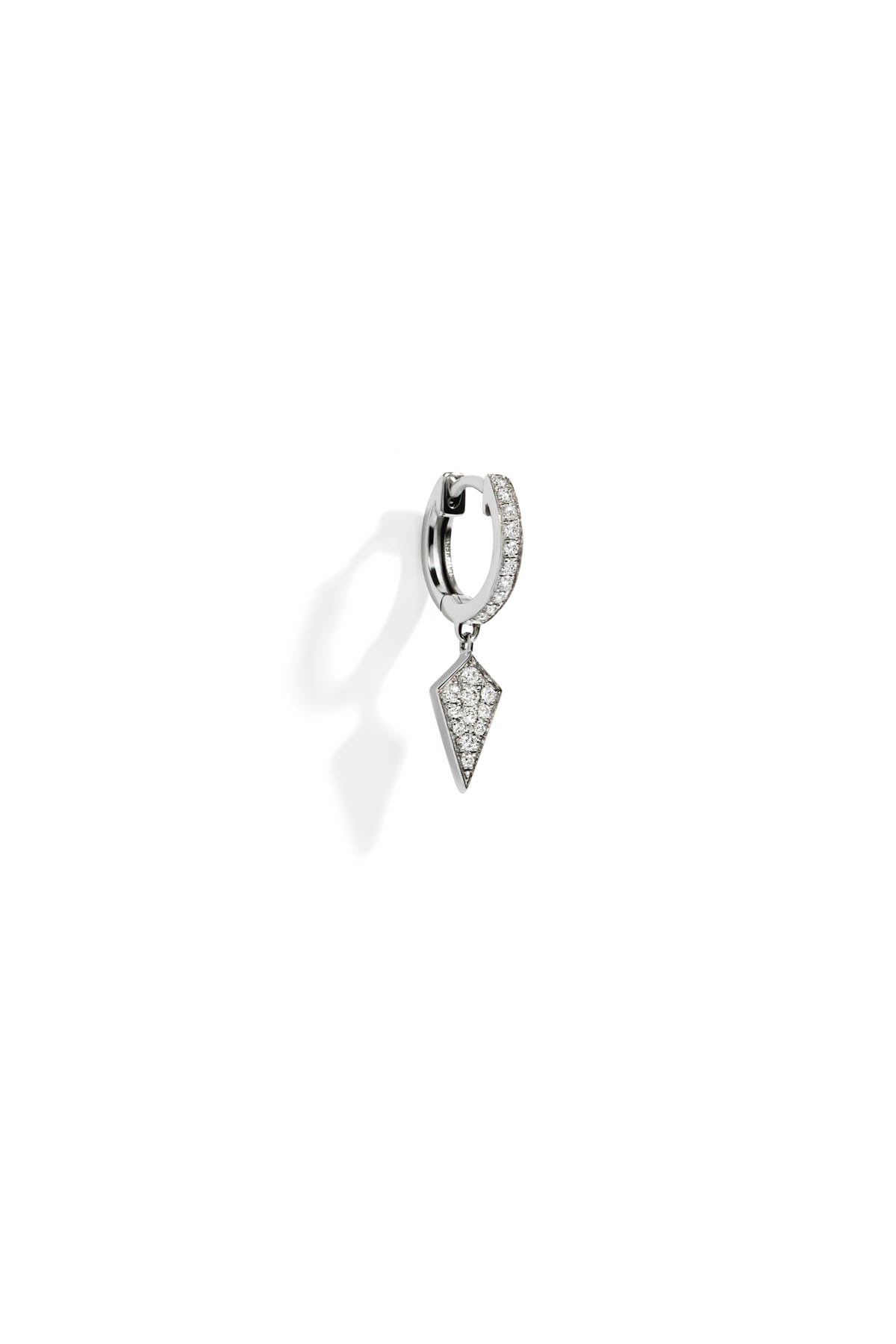 Small Hoop Stairway Diamonds & Silver