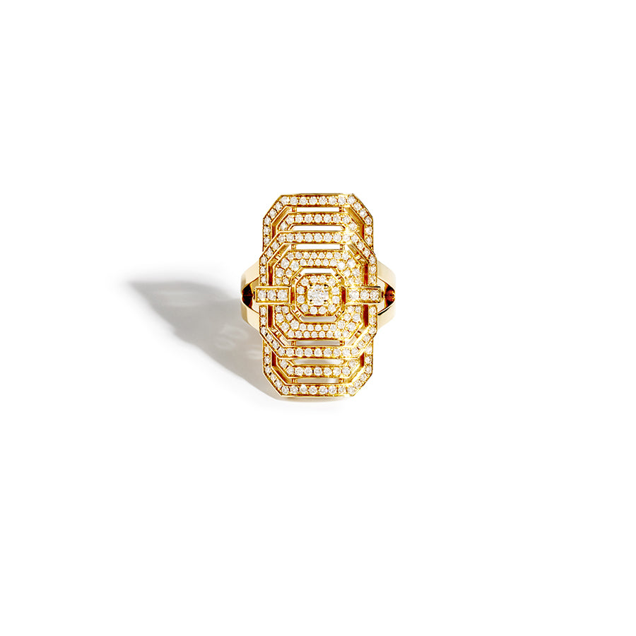 18K Gold My Way Diamond Ring