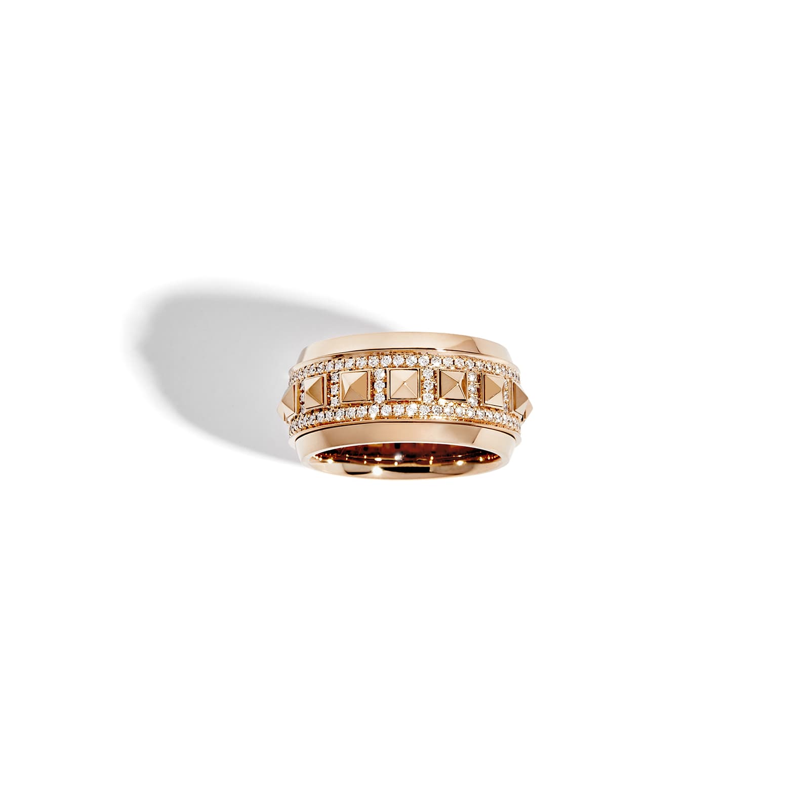 Rockaway Spinner Ring with Diamonds Statement