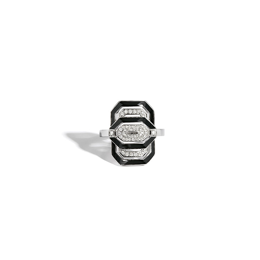 【関税込み】My Way Mini ring in silver and diamonds Statement Paris Sterling Silver Mini My Way Diamond Ring