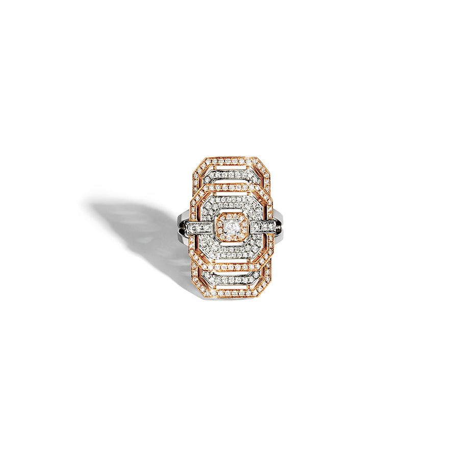FSJ419---Ring-My-Way-diamonds,-pink-gold-&amp;-silver---Vue-de-face