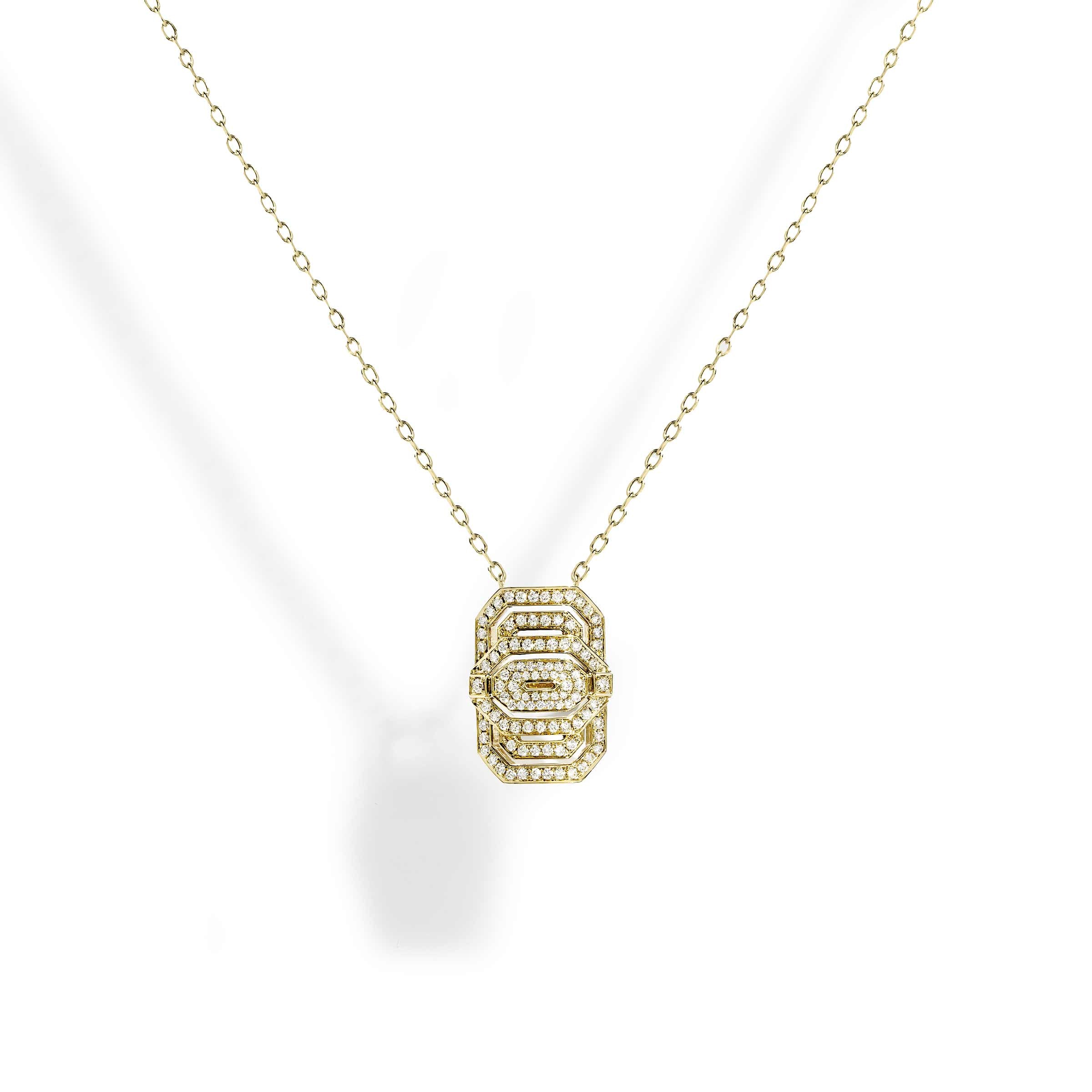 Necklace Petite My Way Diamonds & Yellow Gold