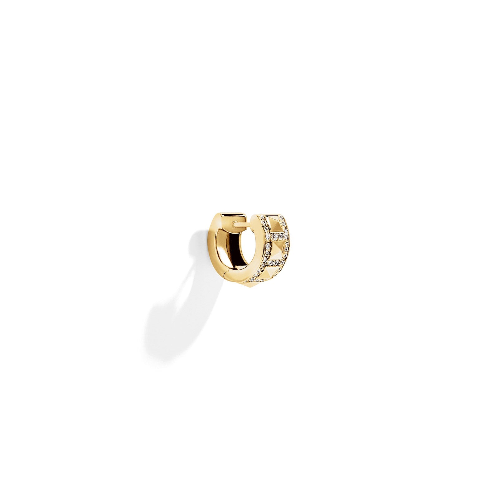 Hoop Rockaway Stud Diamonds & Yellow Gold