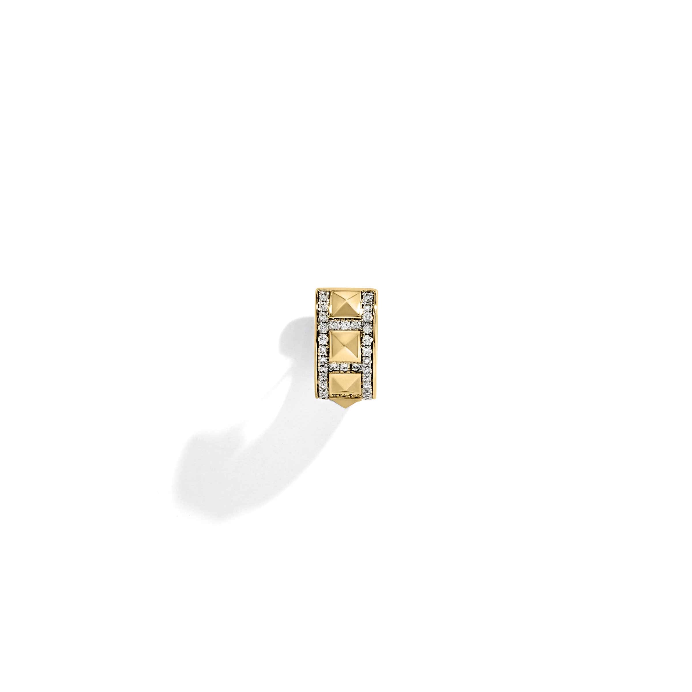 Hoop Rockaway Stud Diamonds & Yellow Gold