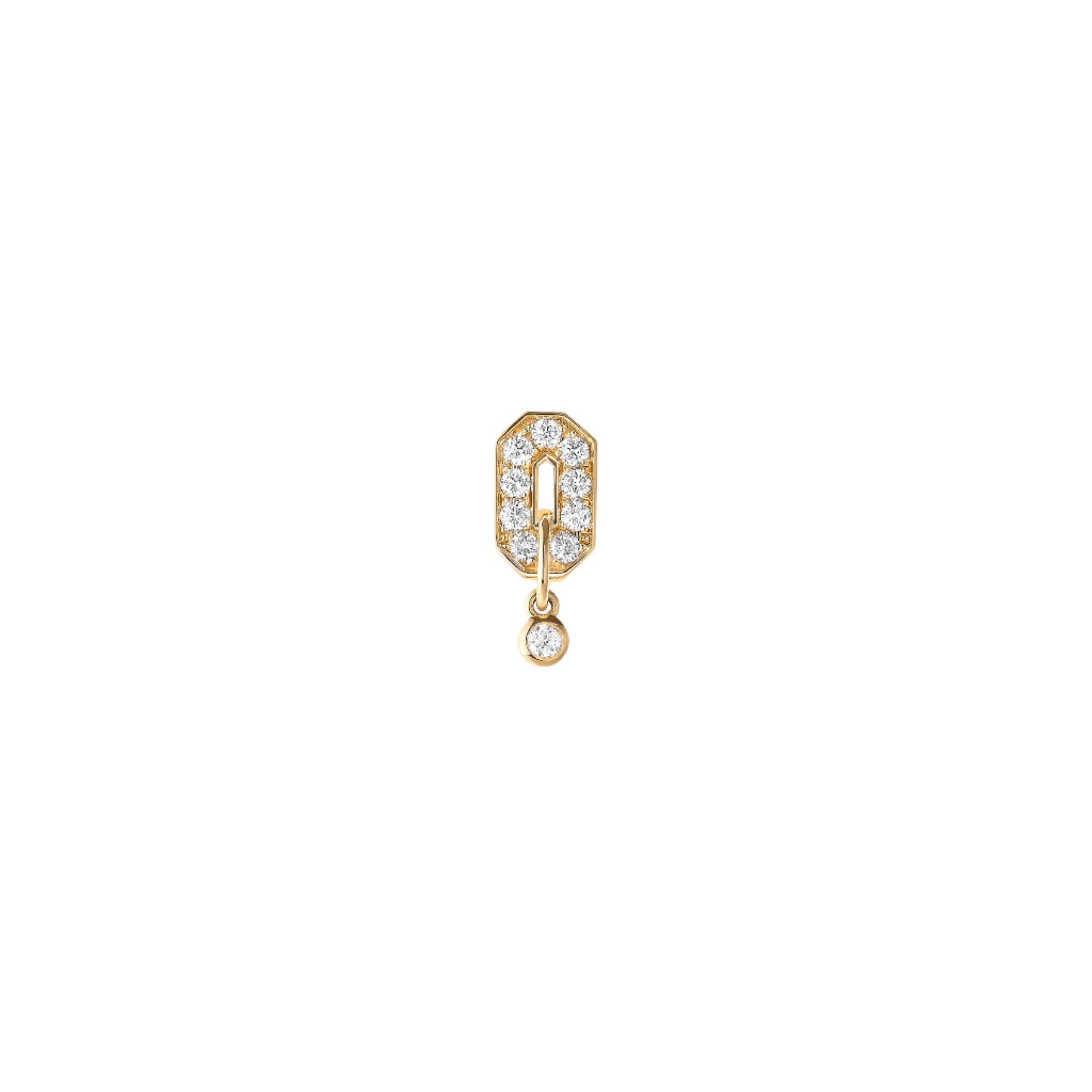 Hoop Mini My Way Diamonds & Yellow Gold