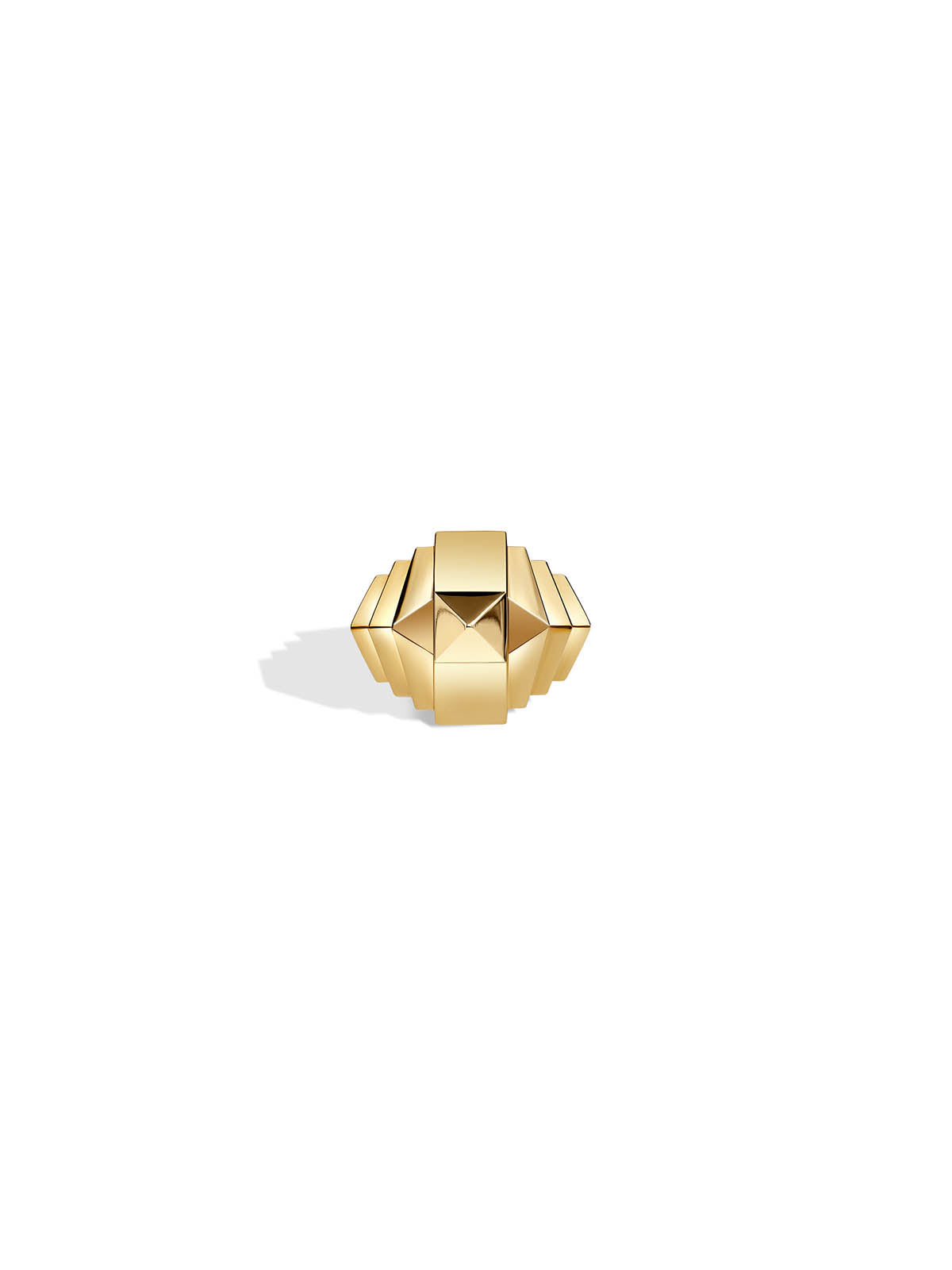 Rockaway Mini Pyramid Ring Yellow Gold