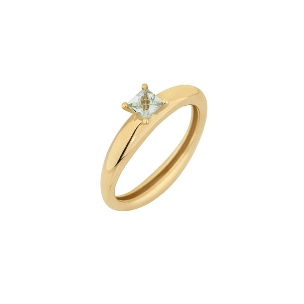 Folded Solitaire Ring