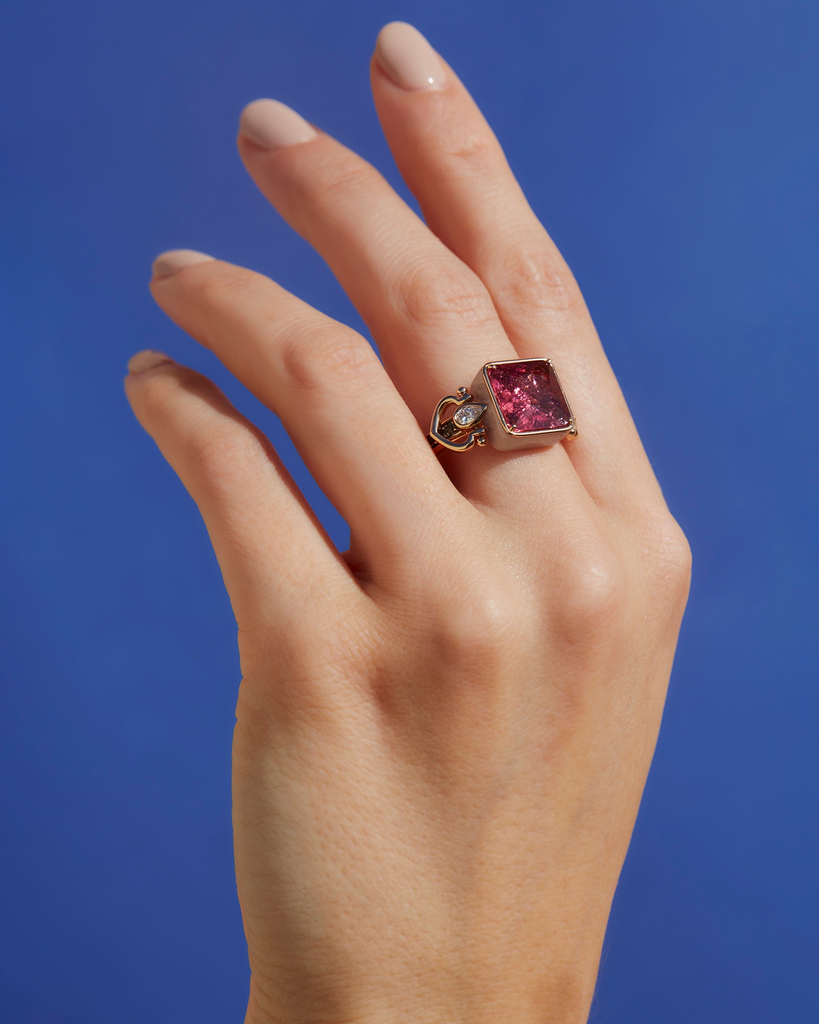 Love handles Tourmaline Ring