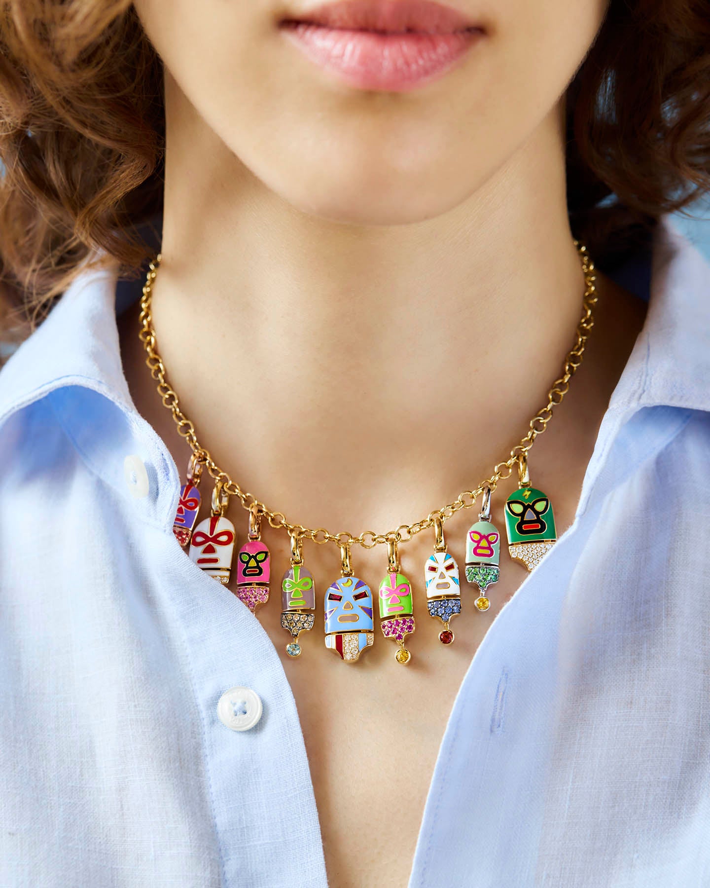 The Hurricane Sees Yellow Charm Pendant