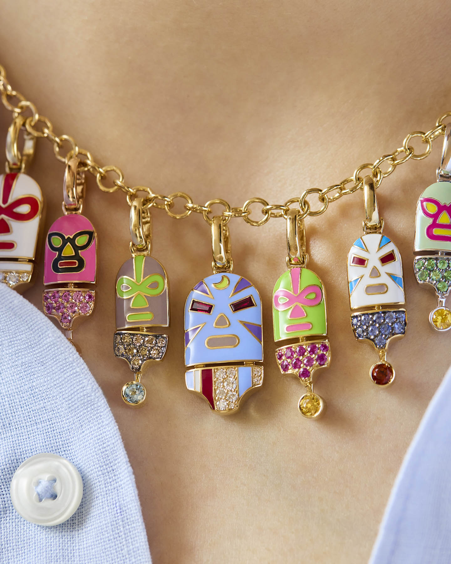 The Hurricane Sees Green Charm Pendant