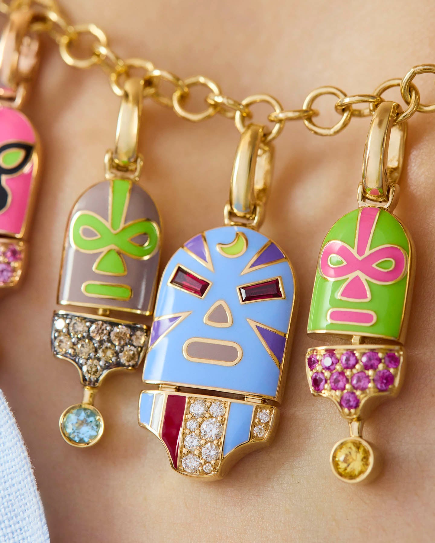 The Hurricane Sees Yellow Charm Pendant