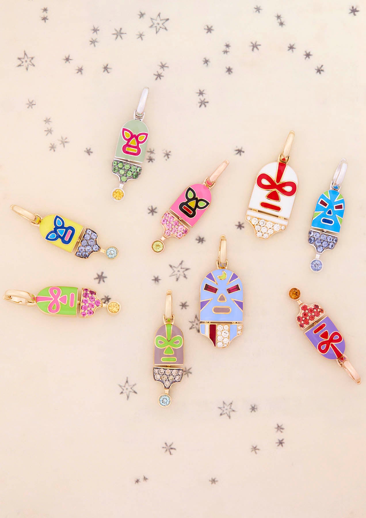 The Mankind Stripes Charm Neckalace