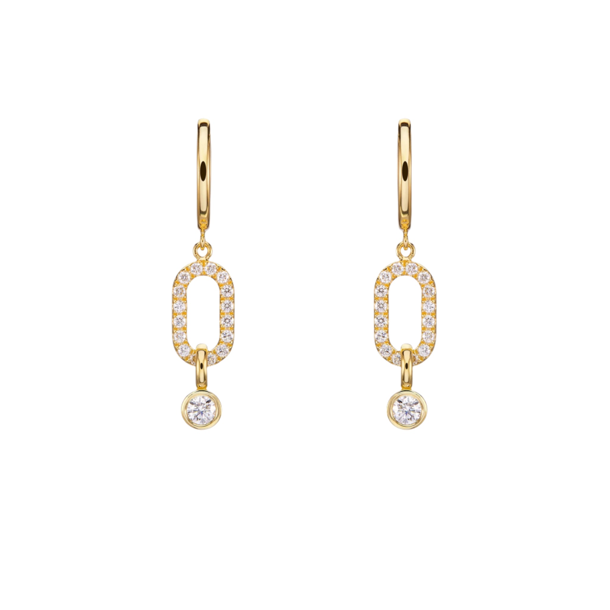 Fulanda Diamond Link Earrings