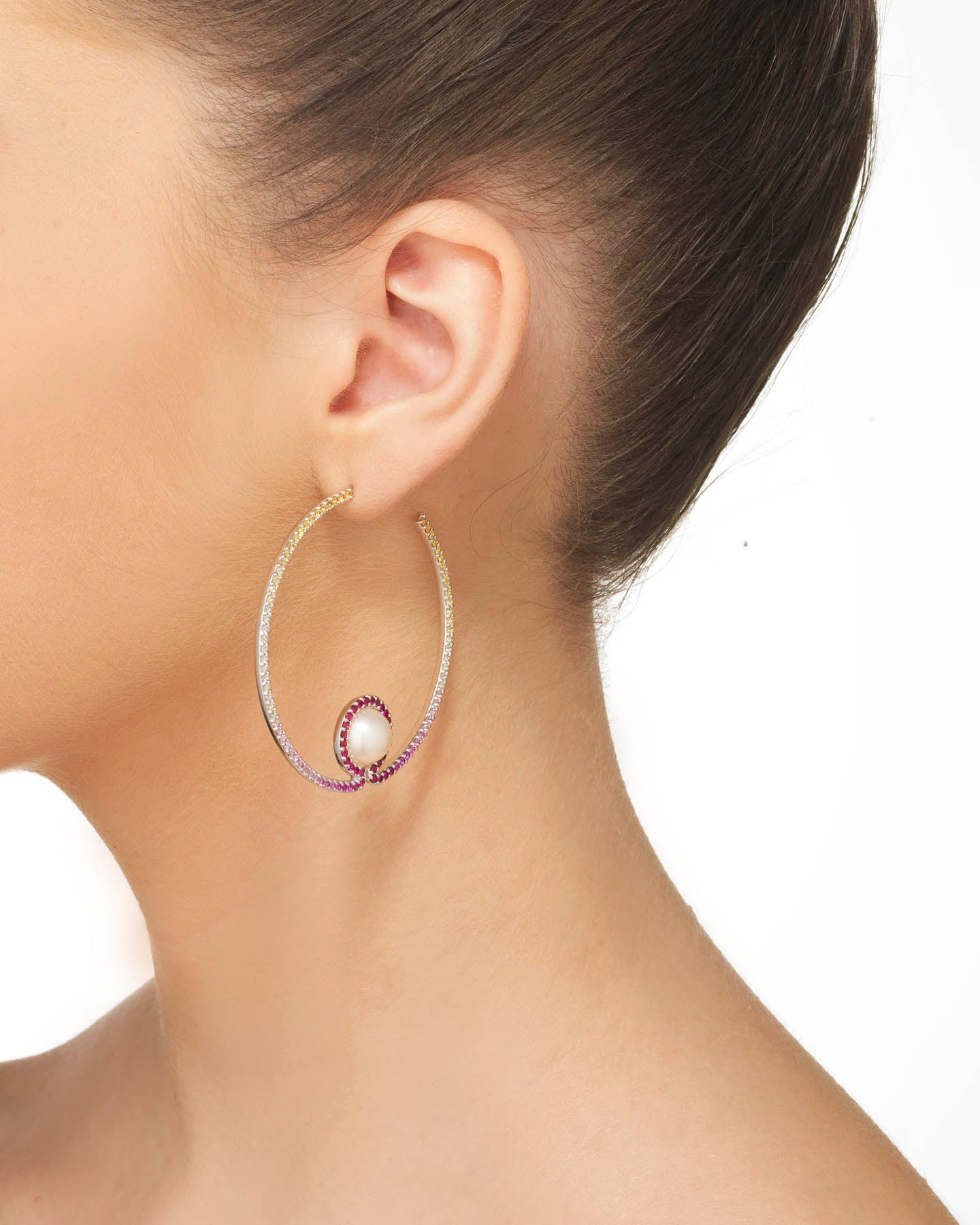 Glow Pinch Hoop earrings