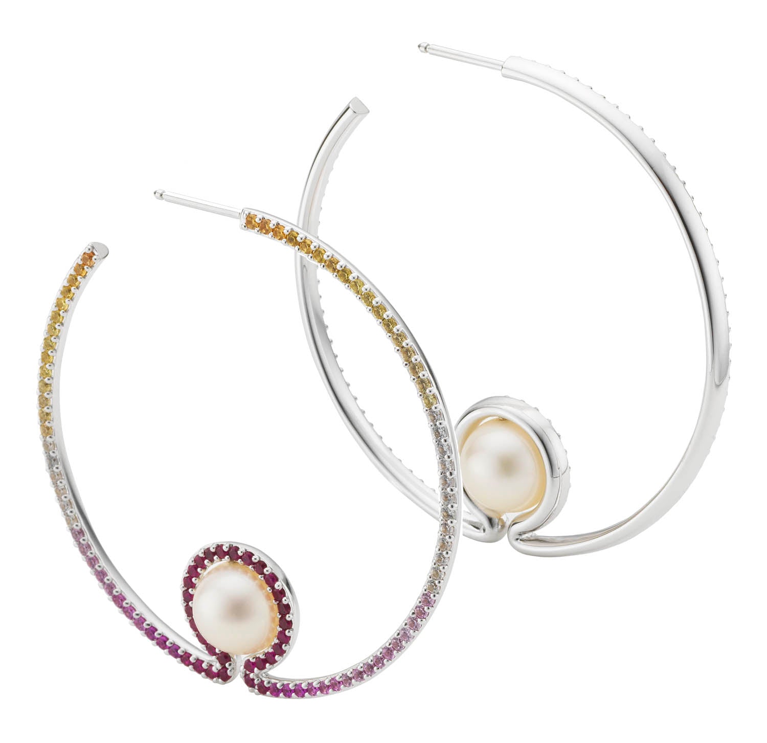 Glow Pinch Hoop earrings