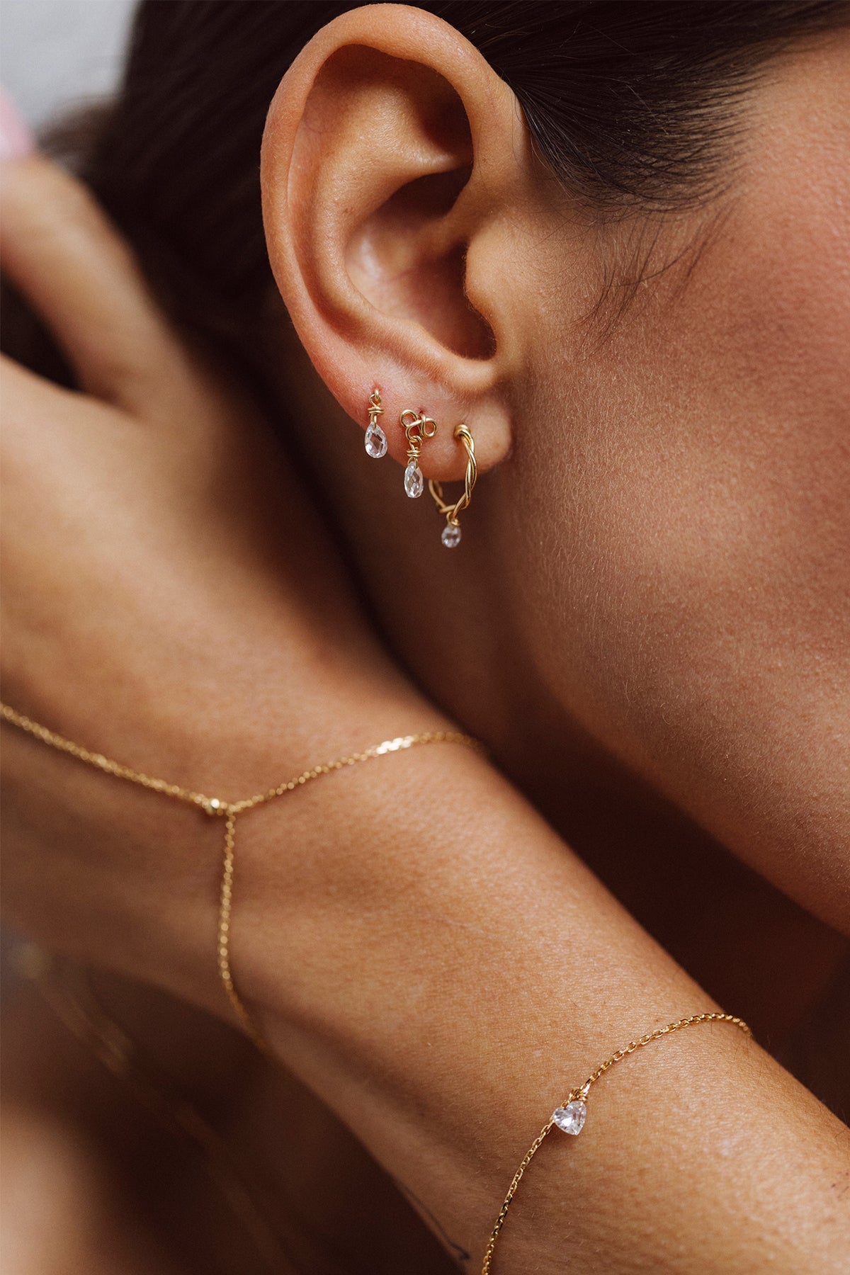 Lalita Diamond Hoop Earrings