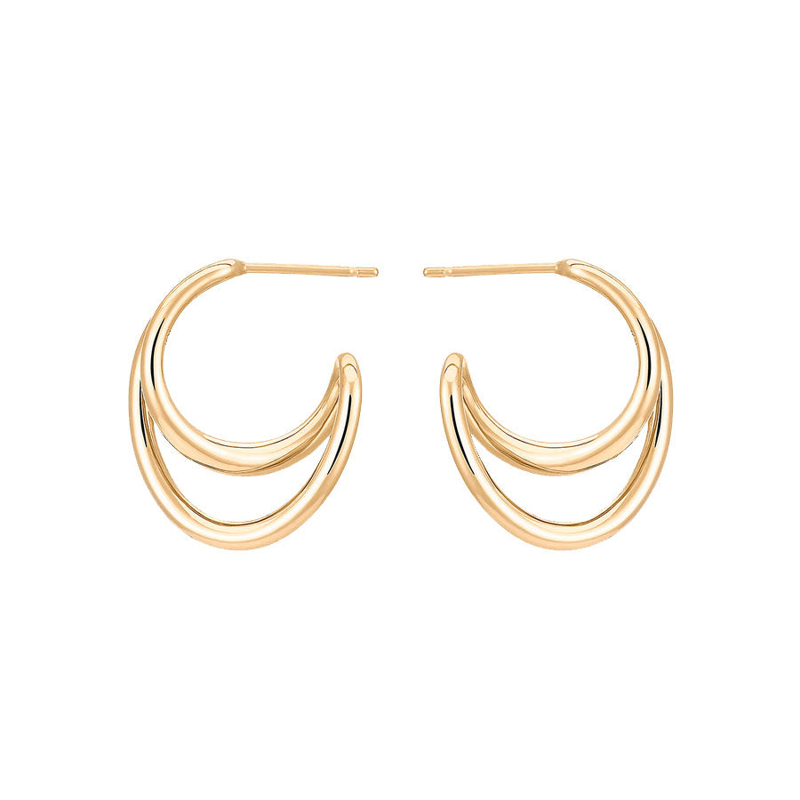 Mini Initial Hoop Earrings