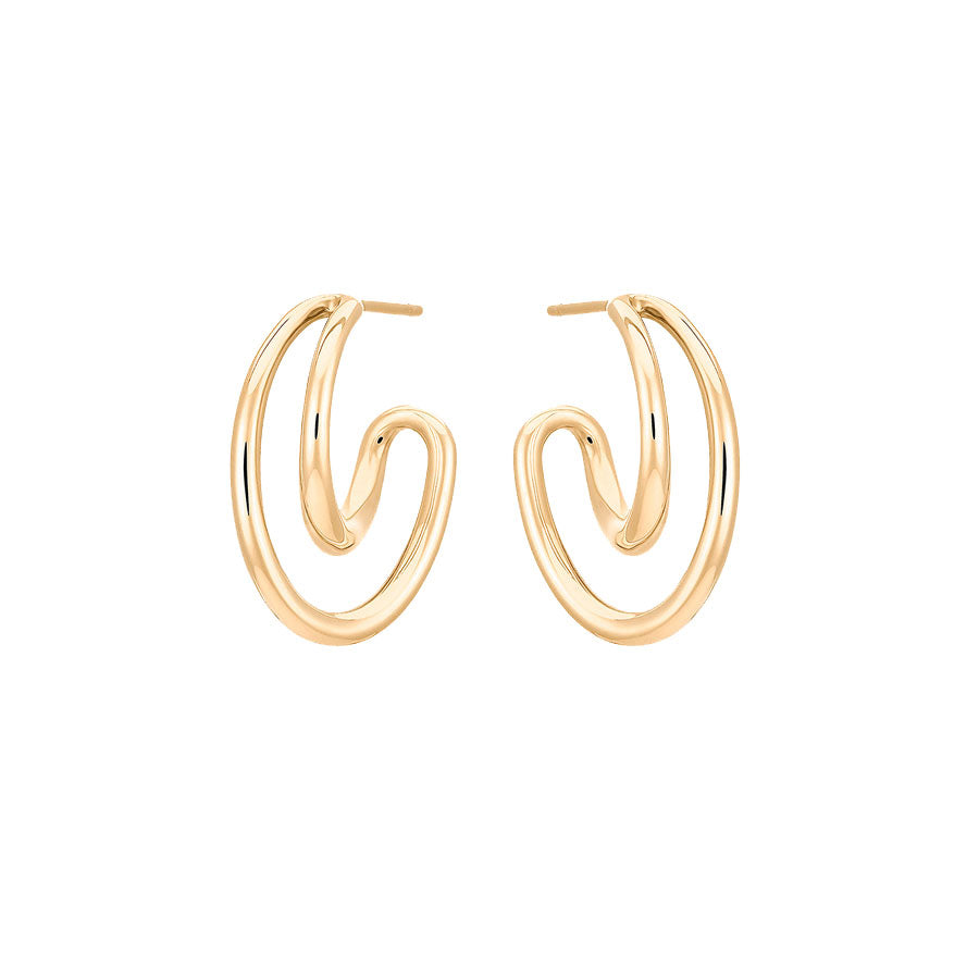 Mini intial hoop earrings