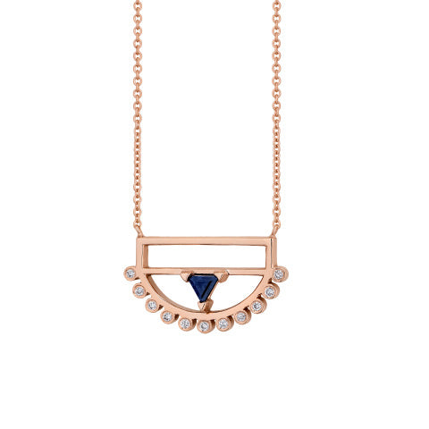 Blueprints Rose Gold Pendant