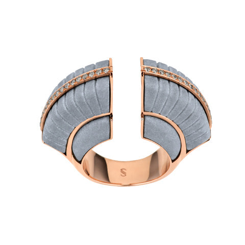 Adoucissement Bardiglio Imperiale Marble Ring