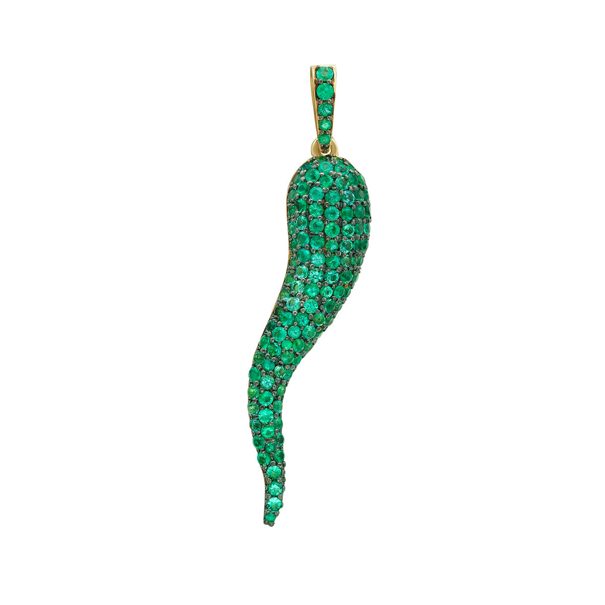 Emerald Cornicello Charm