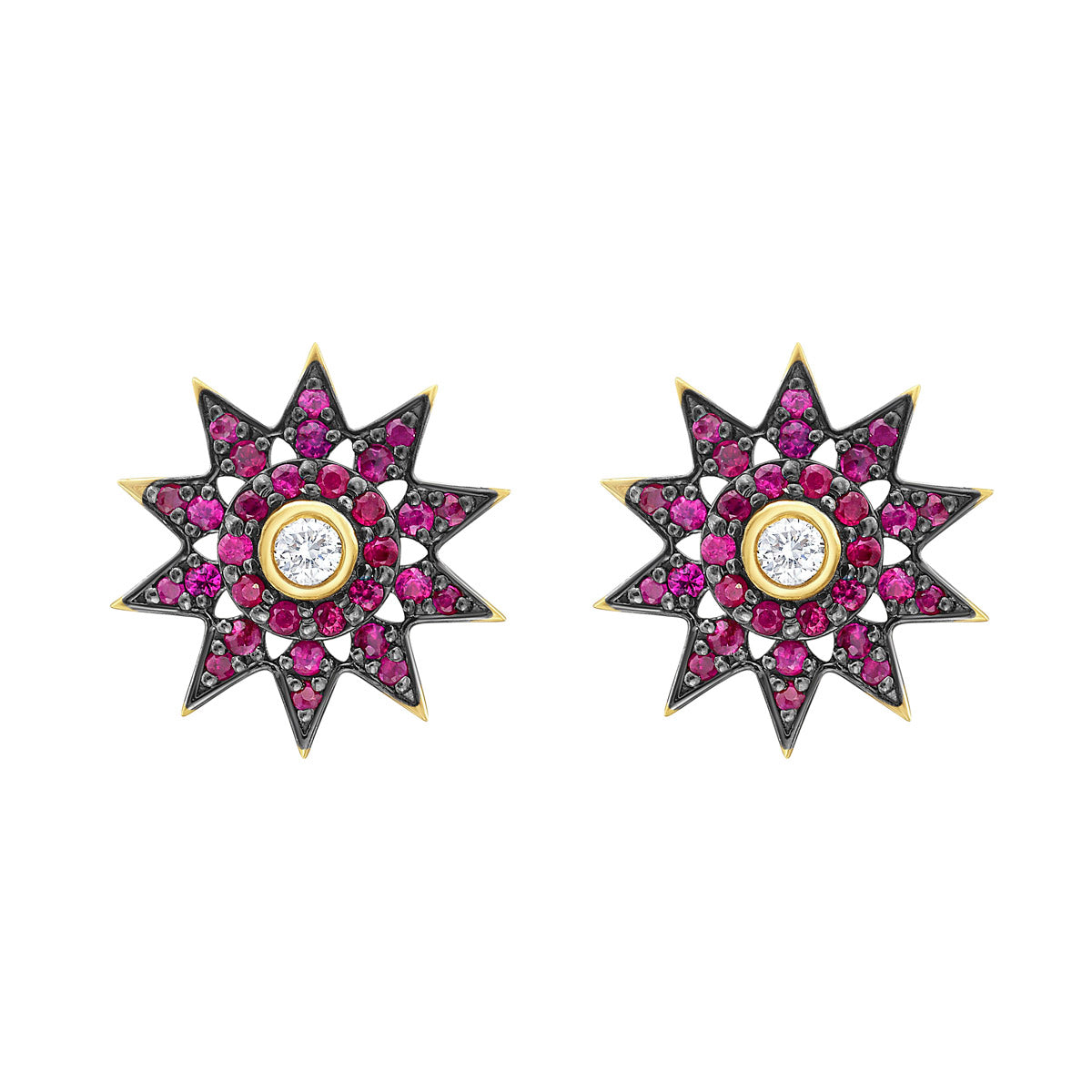 Lumiere Star Post Back Earrings
