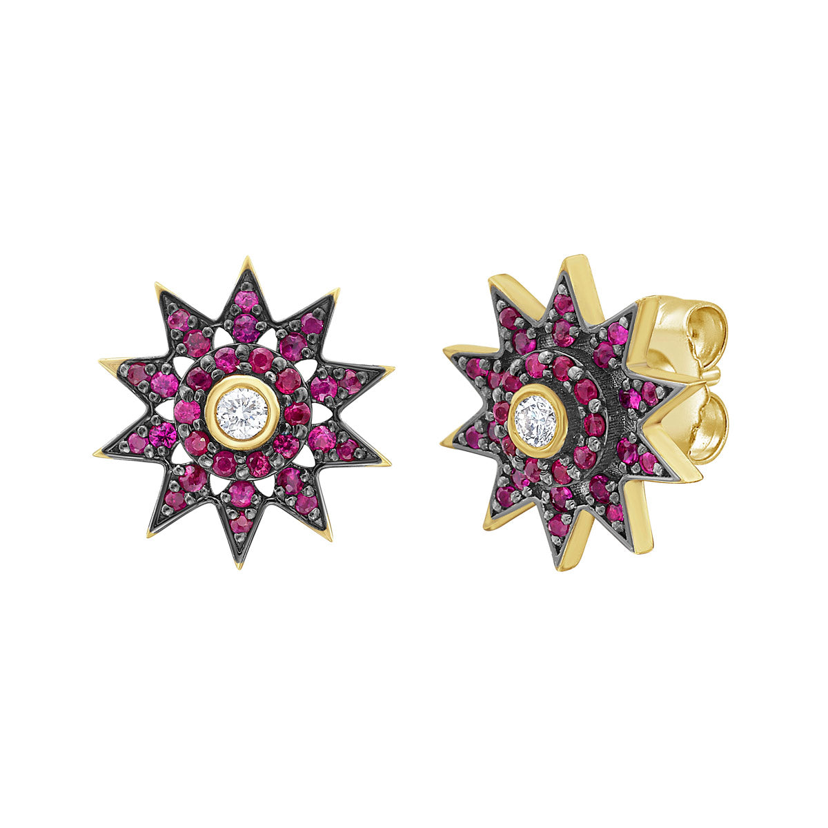 Lumiere Star Post Back Earrings