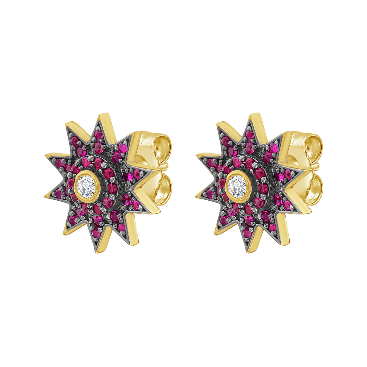 Lumiere Star Post Back Earrings