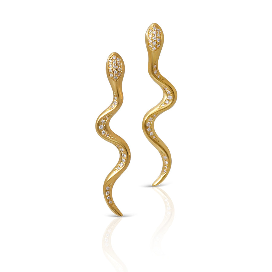 Snake Long Earrings