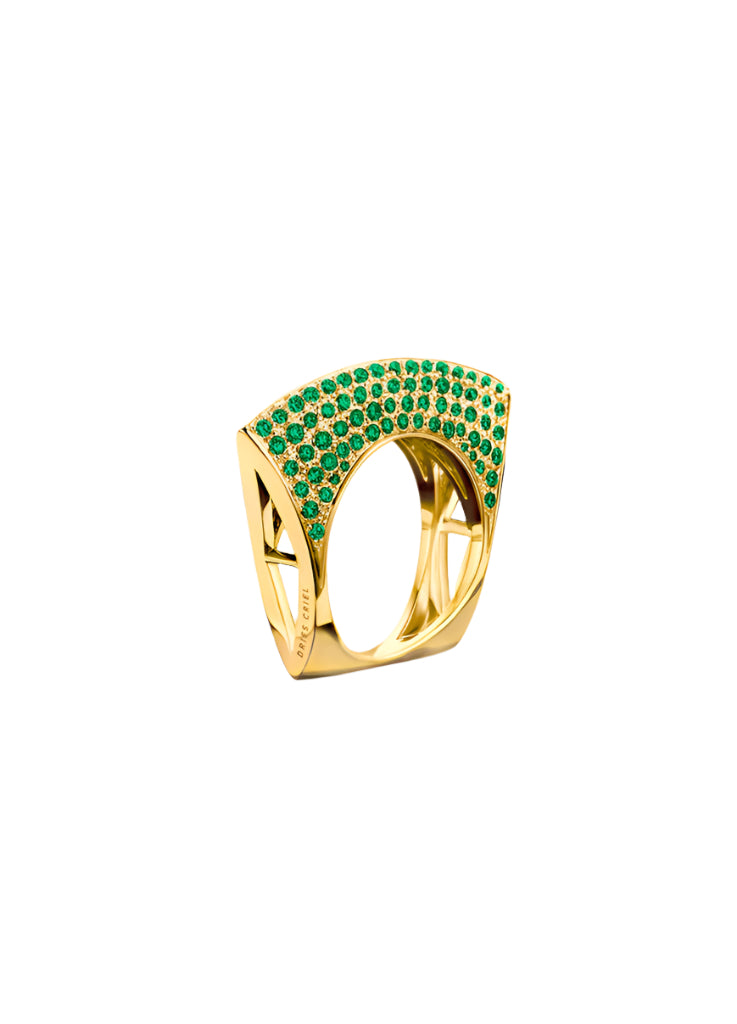 Lotus Tsavorite Ring
