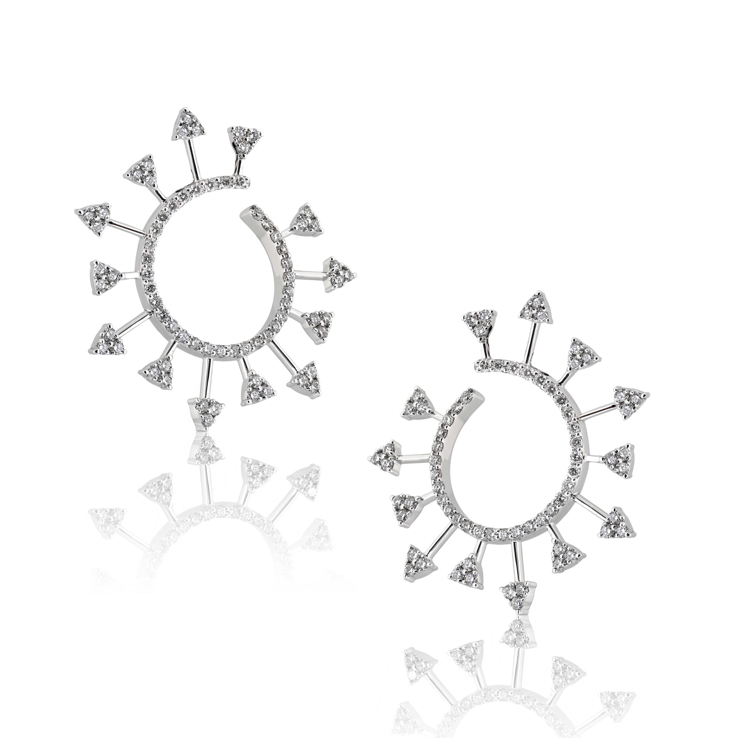 Moonscape Diamond Earrings