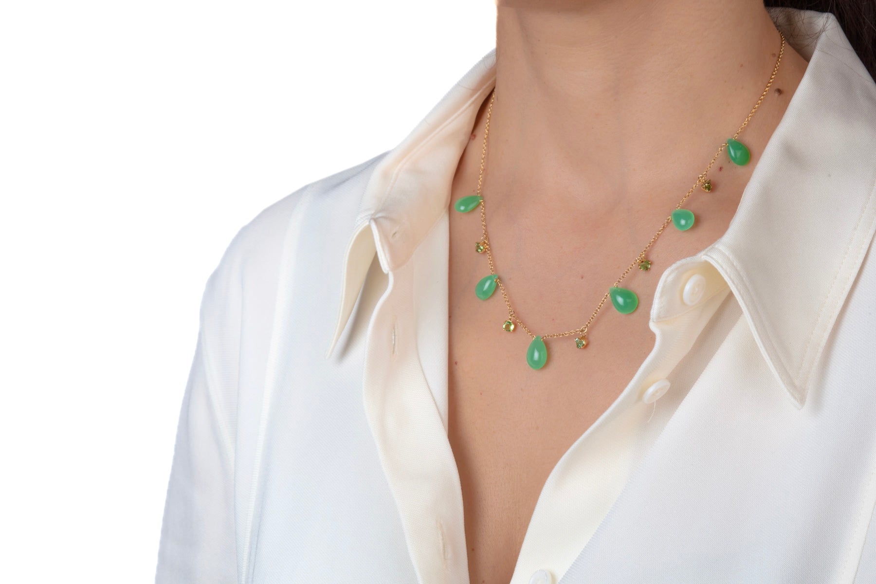 Six Drop Tourmaline Necklace