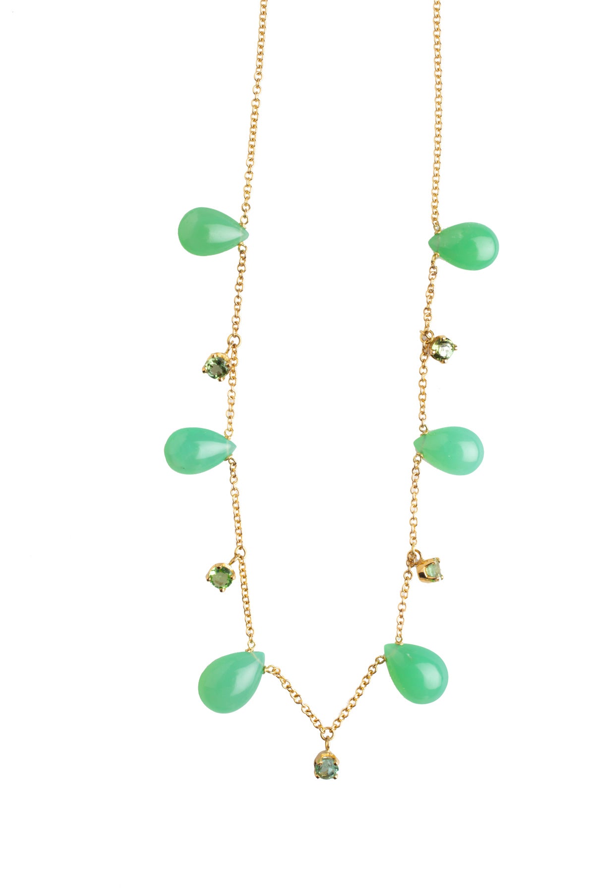 Six Drop Tourmaline Necklace