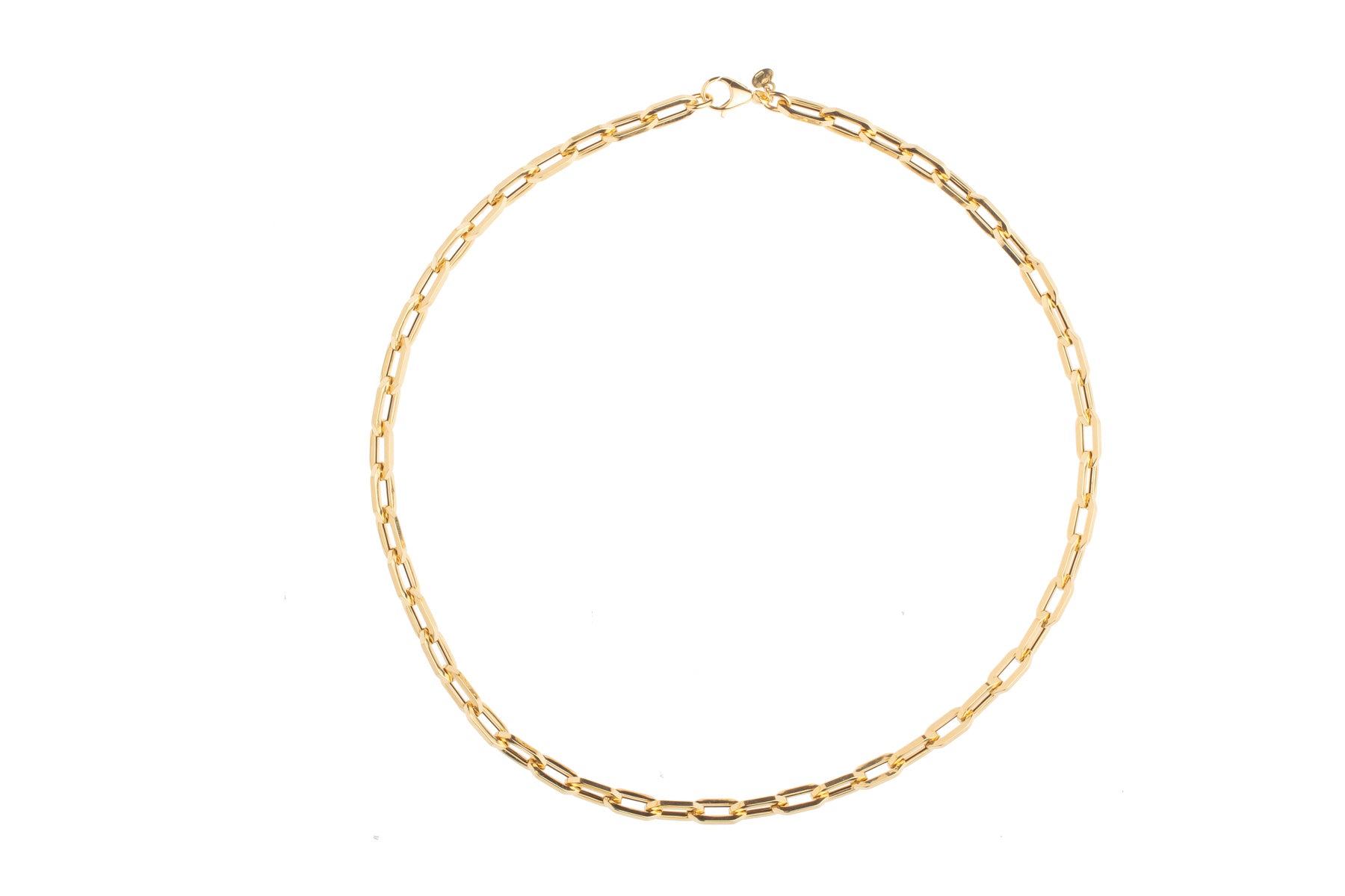 Classic 18K Gold Elongated Link Chain