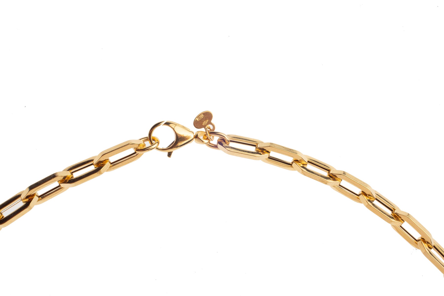Classic 18K Gold Elongated Link Chain
