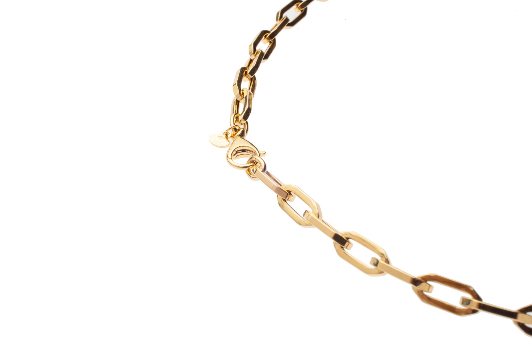 Classic 18K Gold Elongated Link Chain