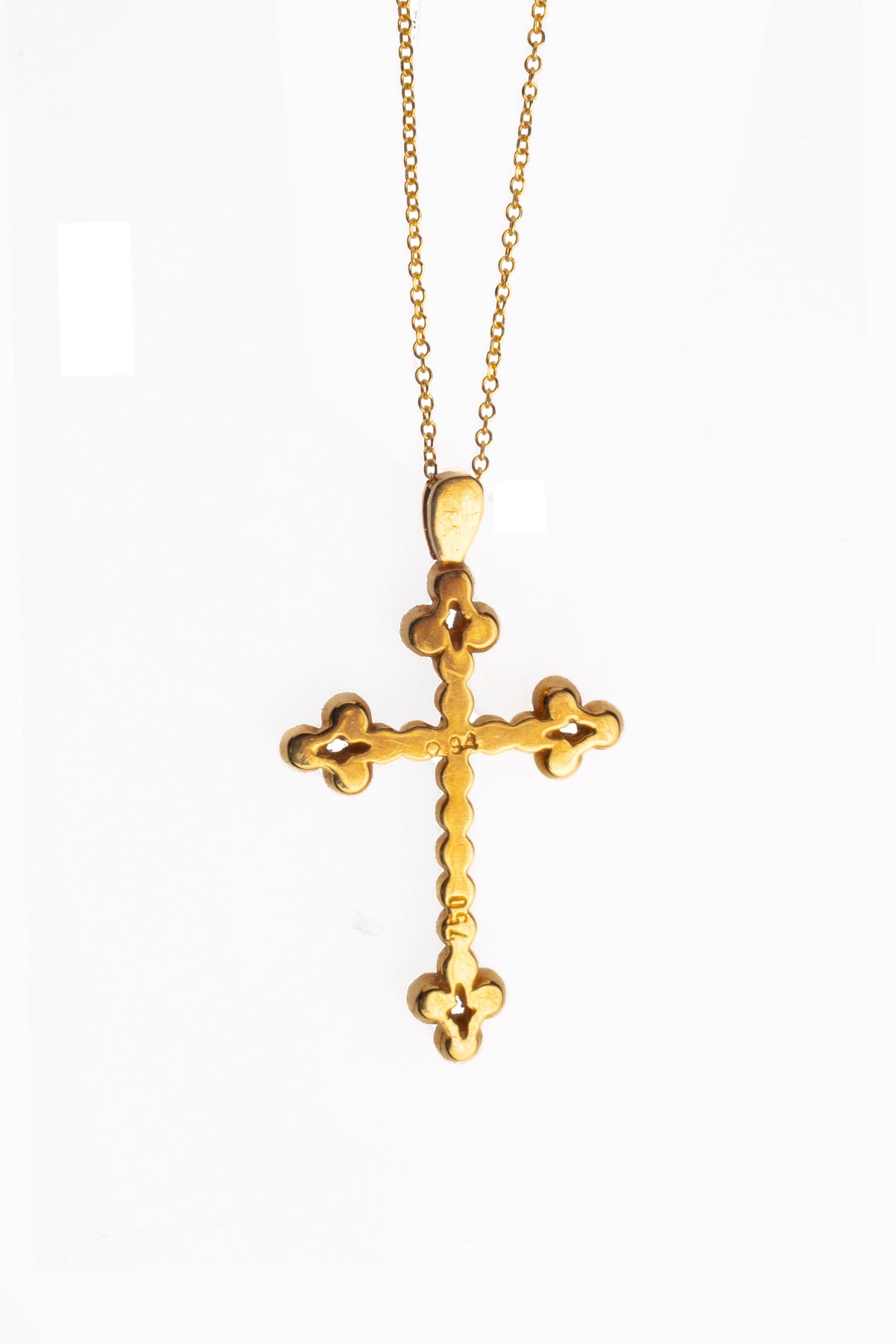 Cross "47A" Yellow Gold and Diamonds Enamel